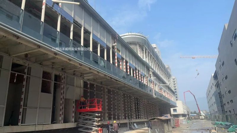 Sag af glasgardin væg brandsikker foring board: Hikvision Robot Intelligent Manufacturing Tonglu Base