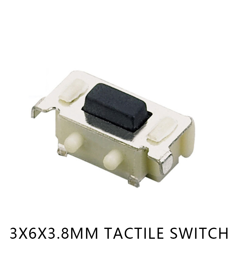 廠銷3*6*3.5側裝輕觸開關3x6x3.8側貼小開關貼片側按鍵按鈕 TP10