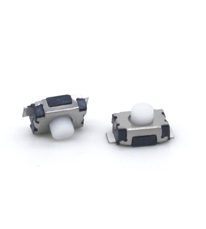 3*4轻触开关 小龟两脚贴片微动开关 微型多色硅胶圆头按键开关 TP08