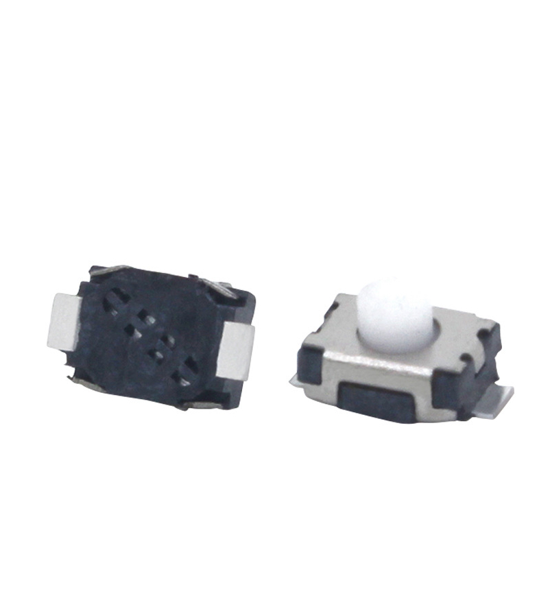 3*4轻触开关 小龟两脚贴片微动开关 微型多色硅胶圆头按键开关 TP08